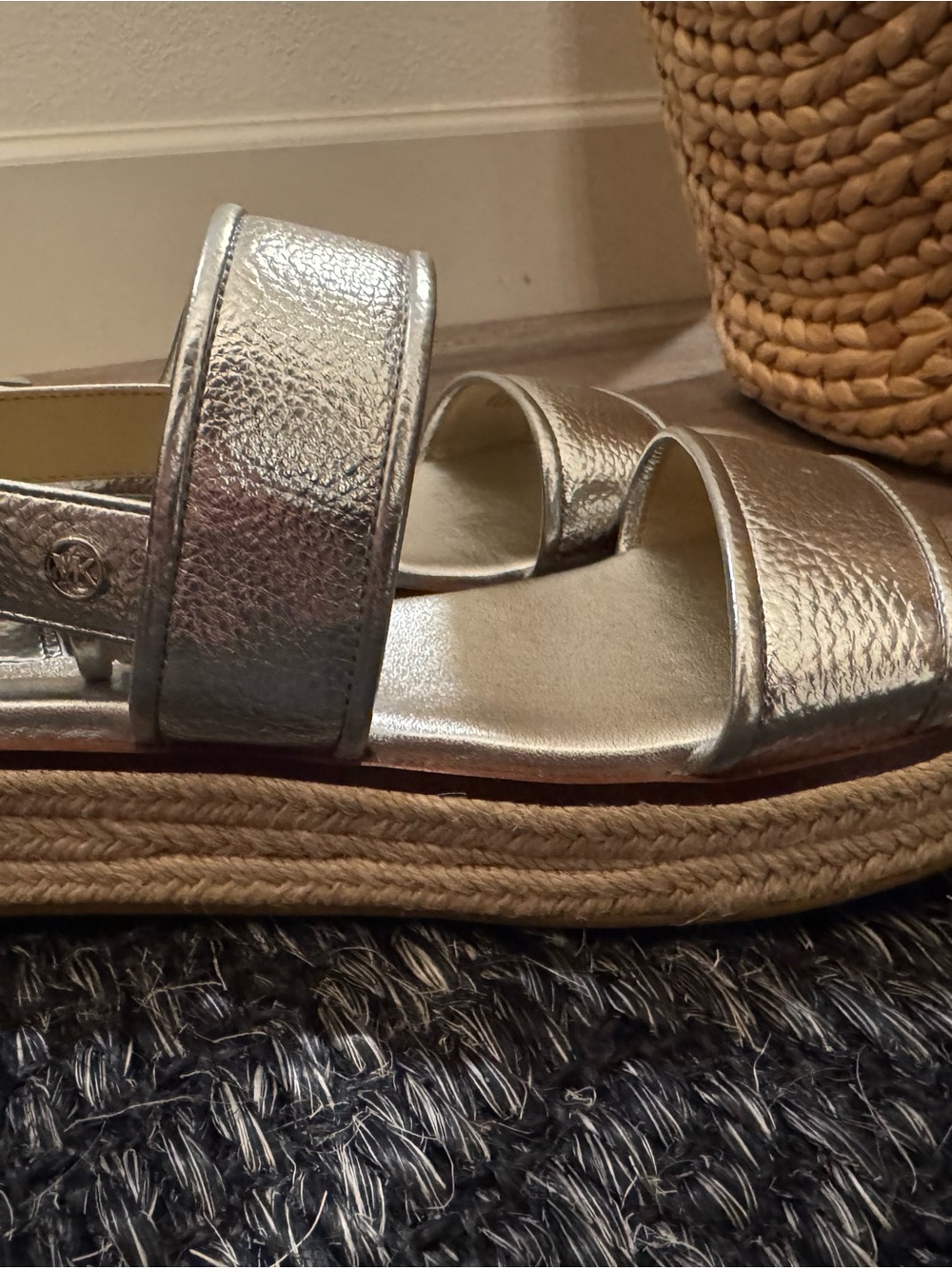 MICHAEL Michael Kors Espadrille Platform Slide Sandals - Picture 4 of 5